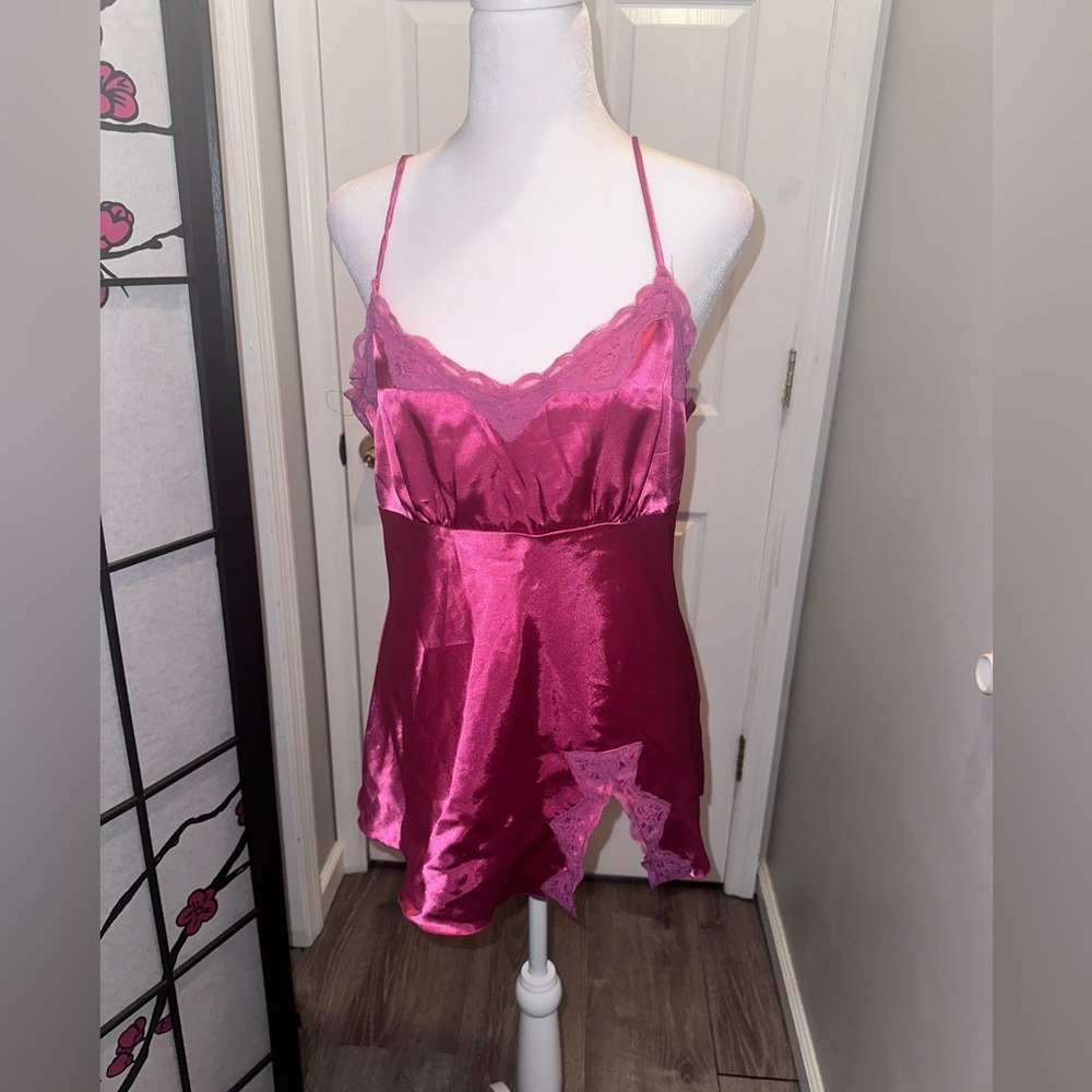 Pink babydoll shirt size L